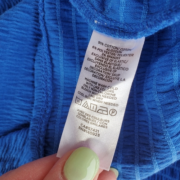 LOFT Beach Vibrant Royal Blue Tiered Ruffle Midi Dress Women's Size Small NWOT - Picture 4 of 12